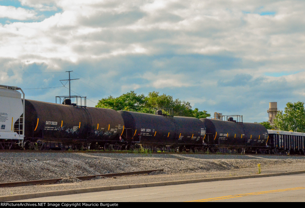 GATX Tank cars in the yard